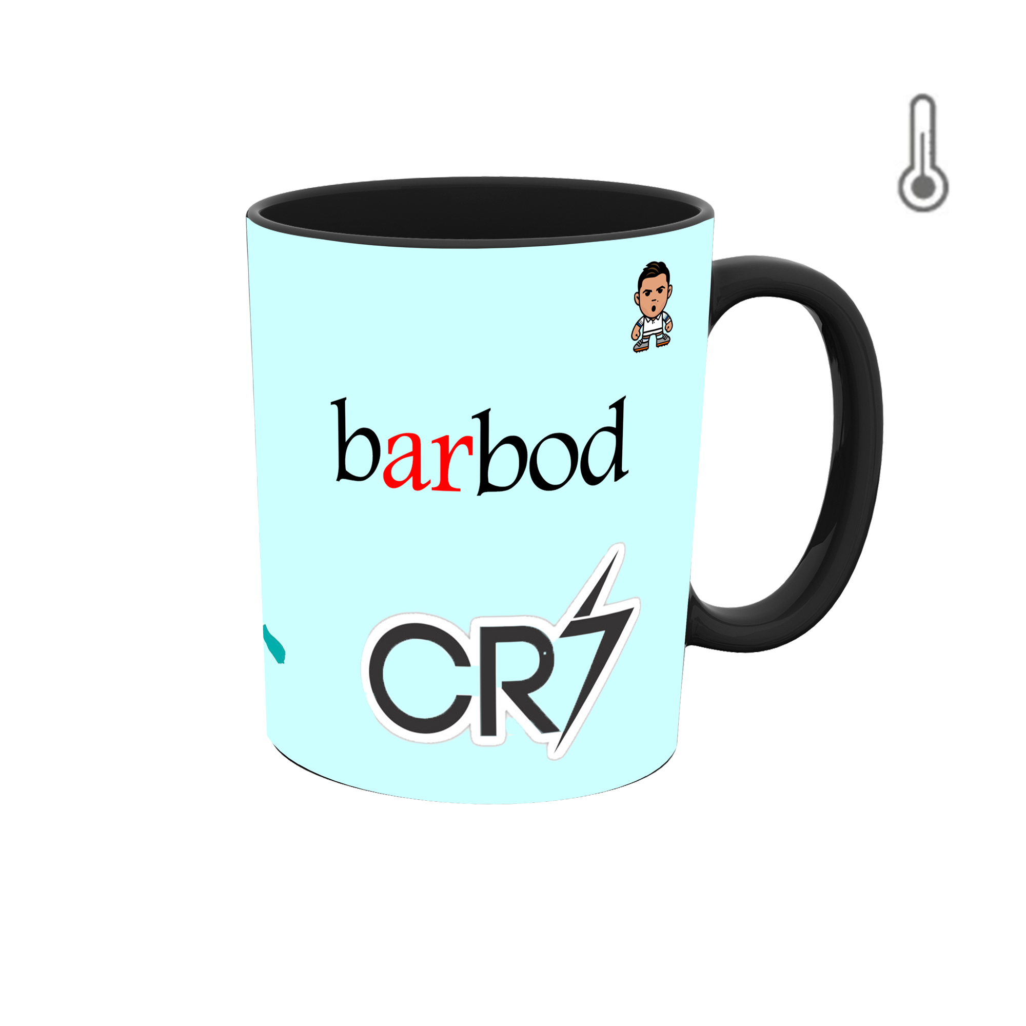 ماگ طرح اسم باربد مدل رونالدو