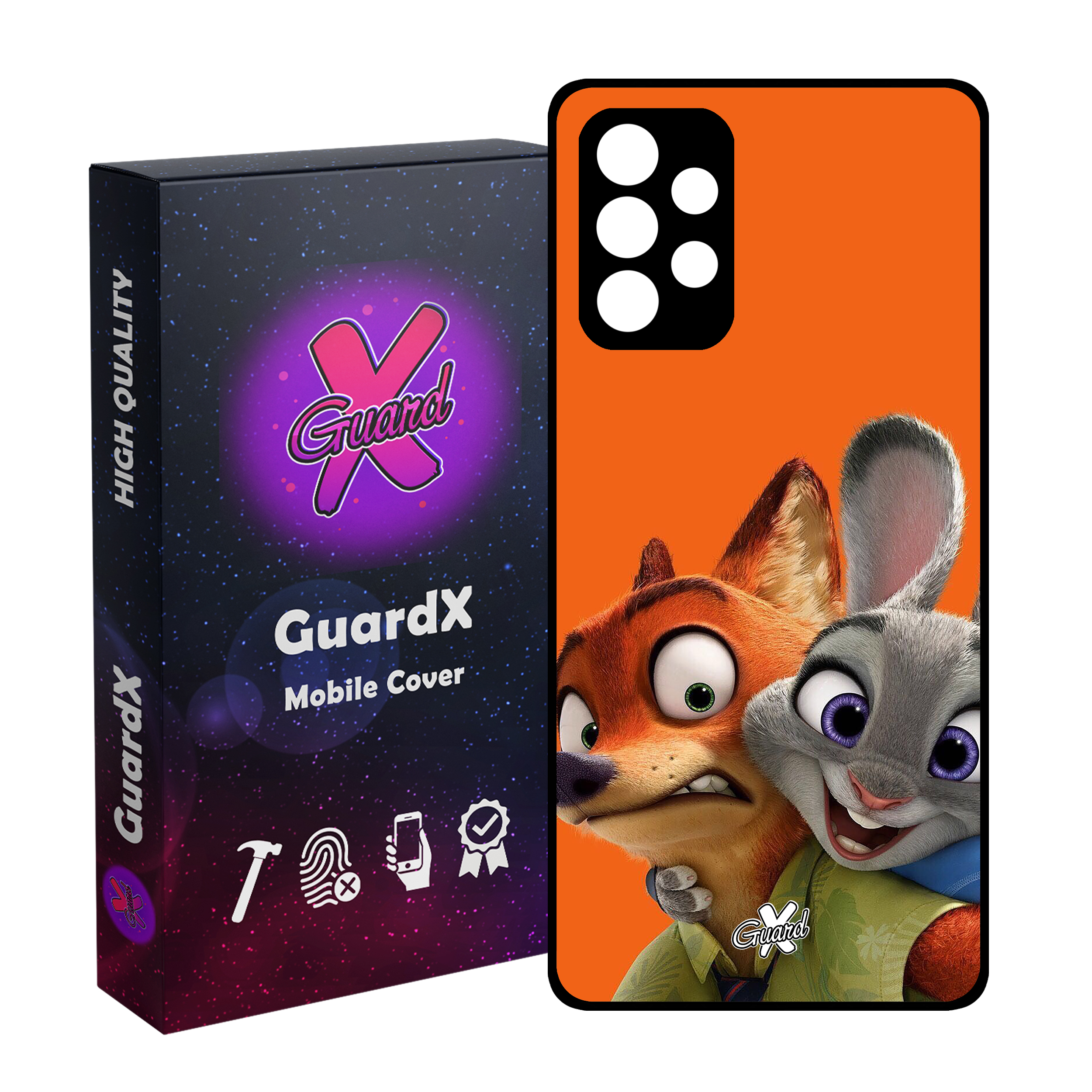 کاور گارد ایکس طرح Zootopia مدل Glass10047 مناسب برای گوشی موبایل سامسونگ Galaxy A53
