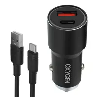  شارژر فندکی اکسیژن مدل AC-03 به همراه کابل تبدیل USB-C