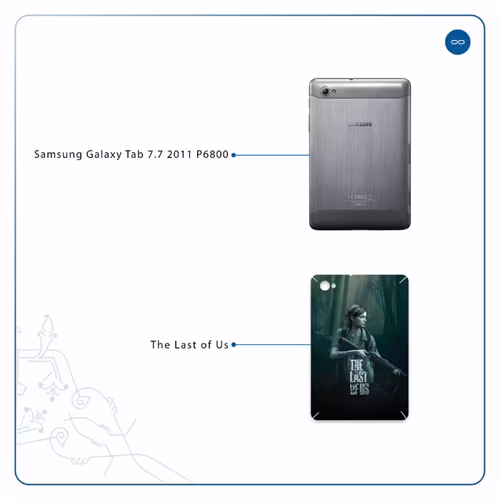 برچسب پوششی ماهوت مدل The Last of Us مناسب برای تبلت سامسونگ Galaxy Tab 7.7 2011 P6800