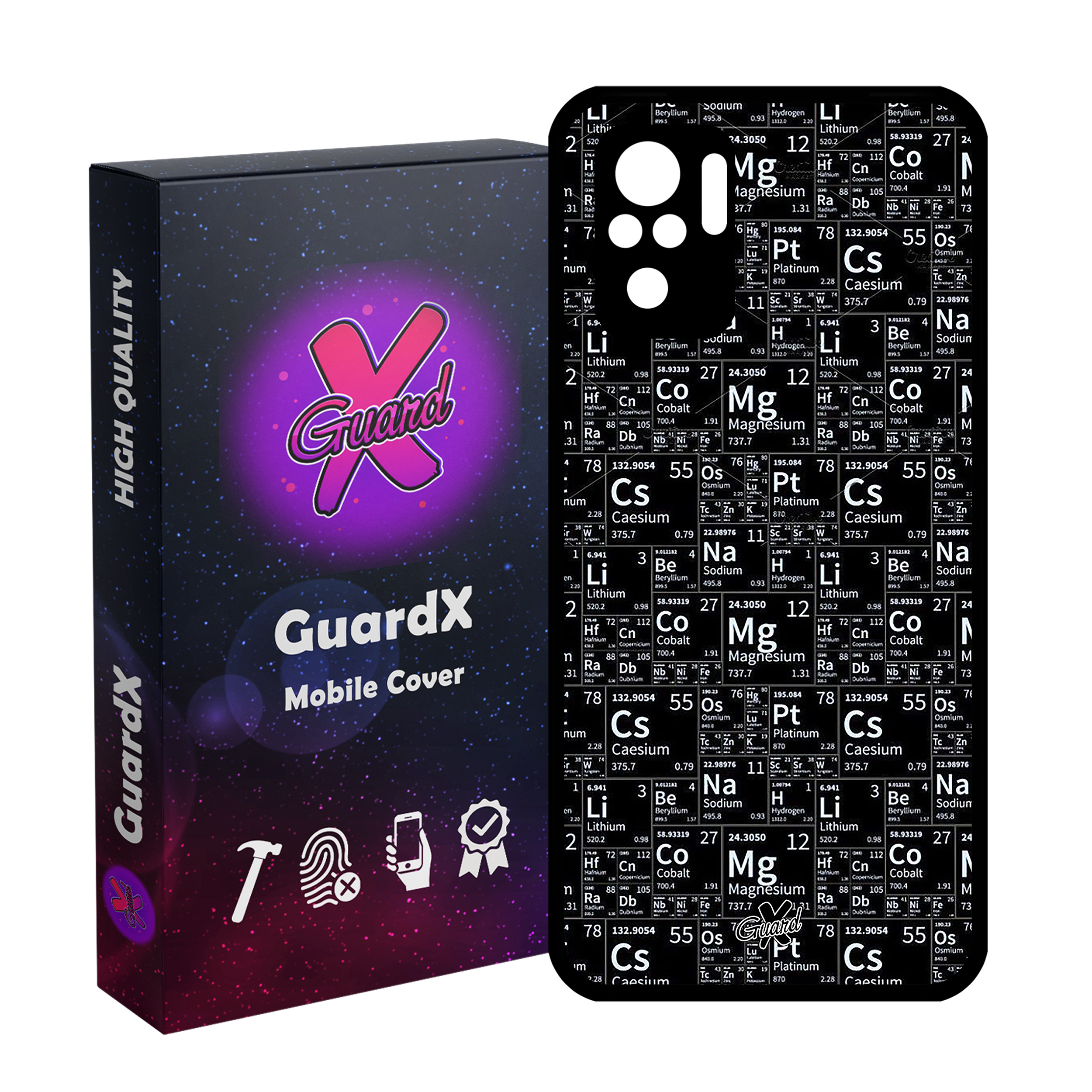 کاور گارد ایکس طرح شیمی مدل Glass10531 مناسب برای گوشی موبایل شیائومی Redmi Note 10 4G/Redmi Note 10S