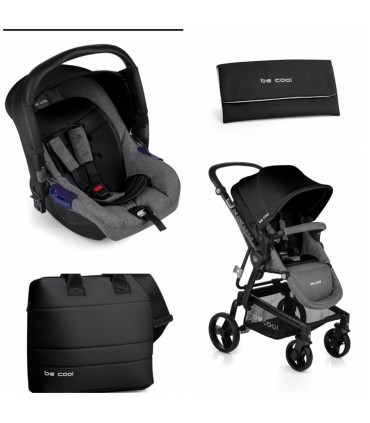 سرویس کالسکه نوزادی بی کول مشکی مدل Becool quantum