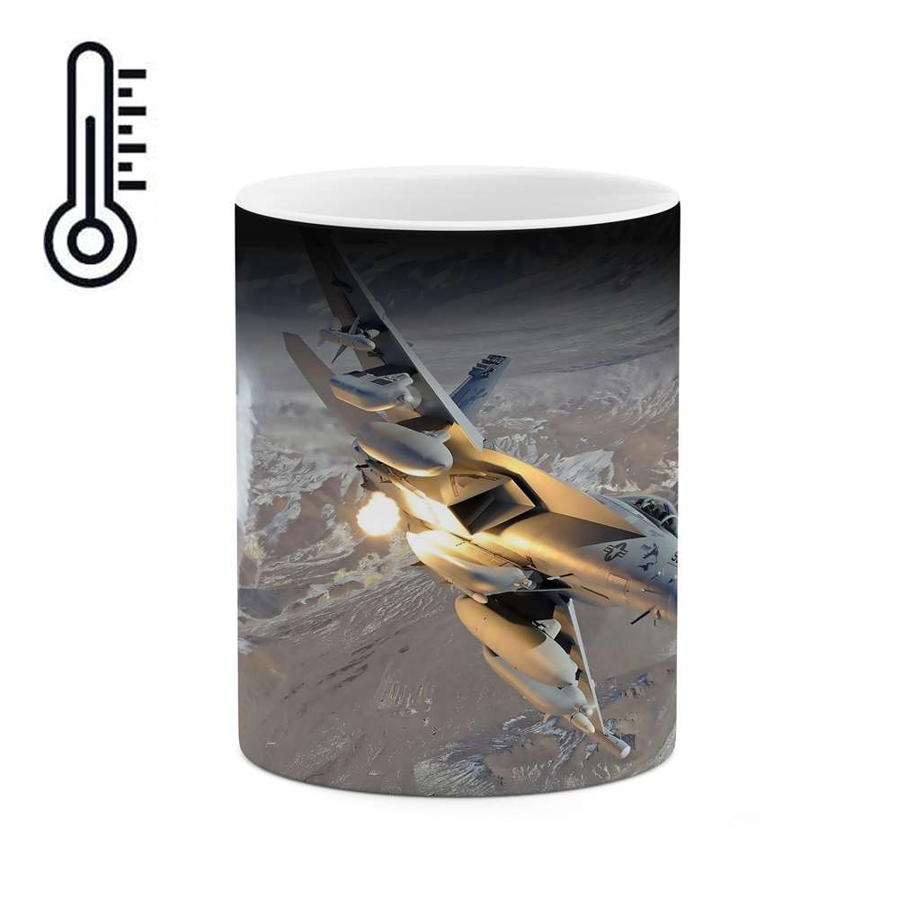 ماگ حرارتی طرح جت جنگی مدل mgph10724