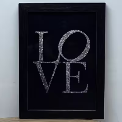 تابلو مدل دکوراتیو آشپزخانه طرح love