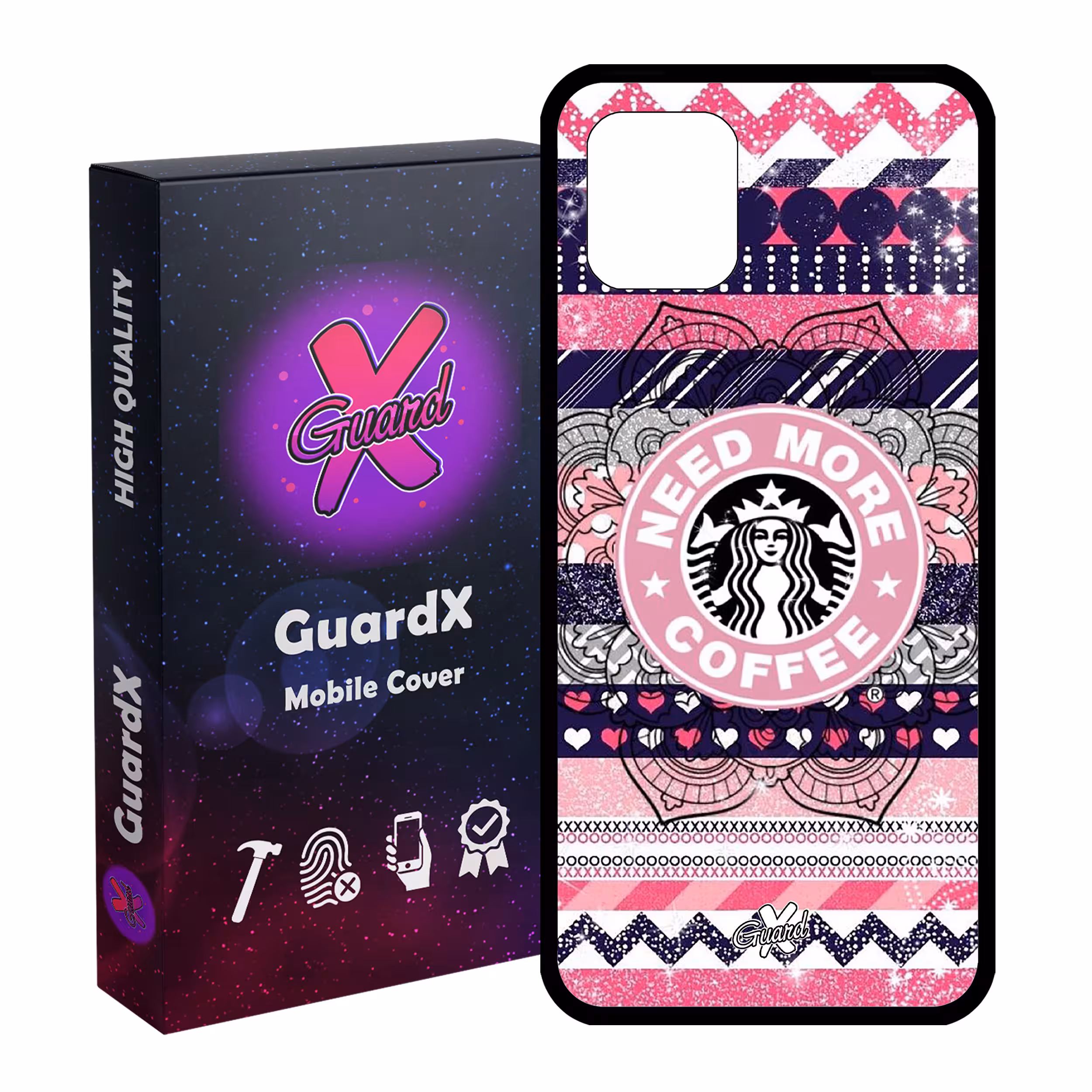 کاور گارد ایکس طرح Starbucks مدل Glass10070 مناسب برای گوشی موبایل سامسونگ Galaxy Note 10 Lite