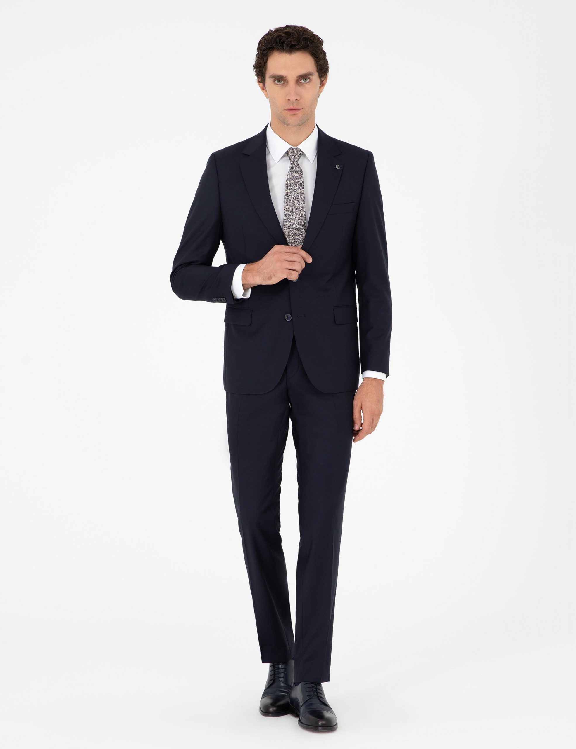 کت و شلوار مردانه سرمه ای کاشارل