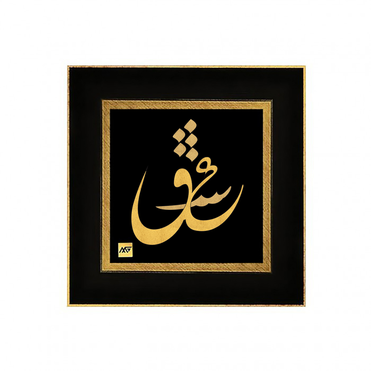 تابلو طلا کوب مارک گلد طرح عشق کد TF115