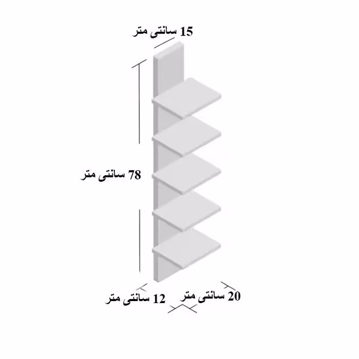 طبقه دیواری مدل Holder T5