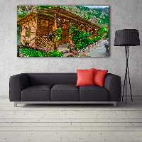 تابلو شاسی طرح کلبه چوبی کد 0115