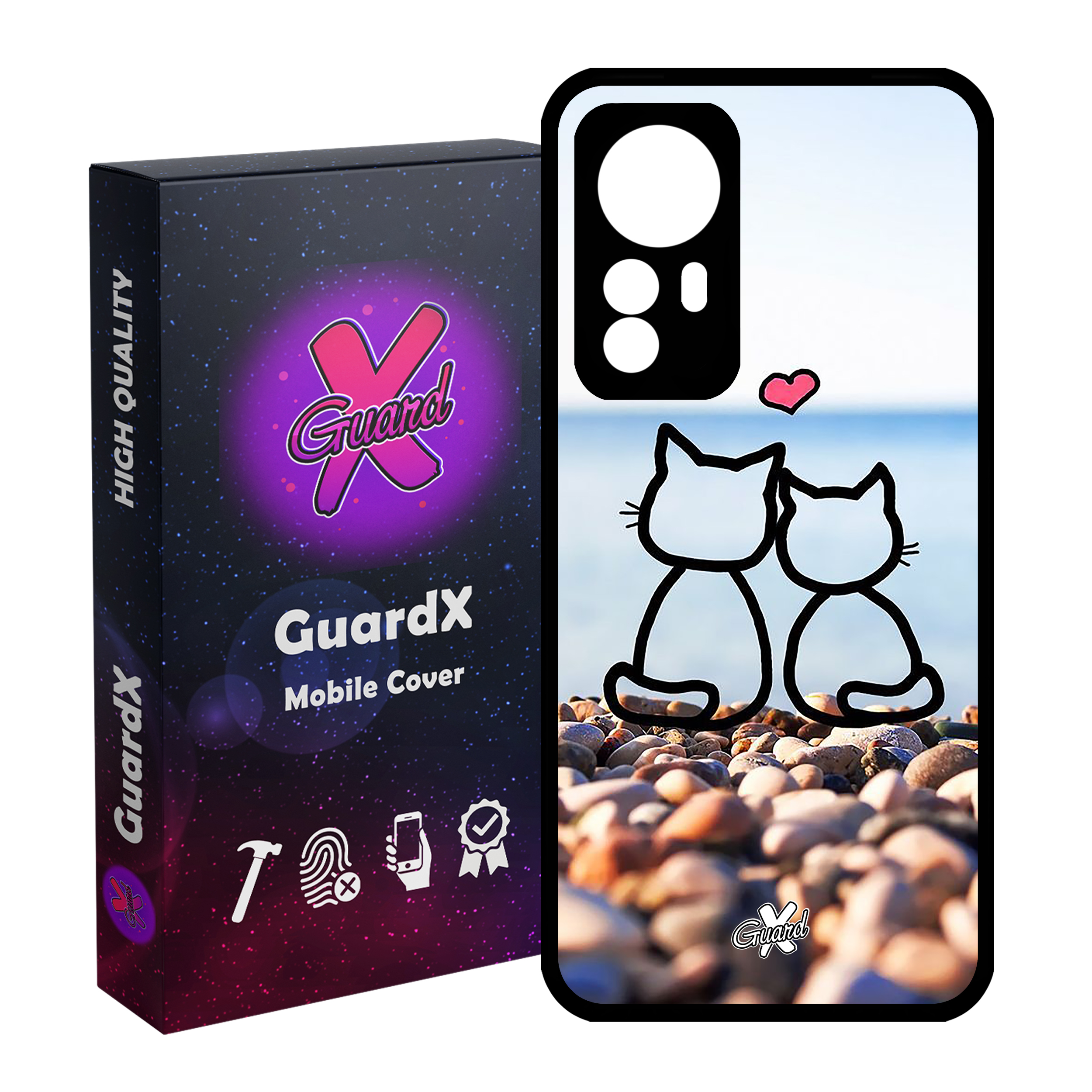 کاور گارد ایکس طرح Love مدل Glass10016 مناسب برای گوشی موبایل شیائومی Mi 12/Mi 12X/Mi 12S