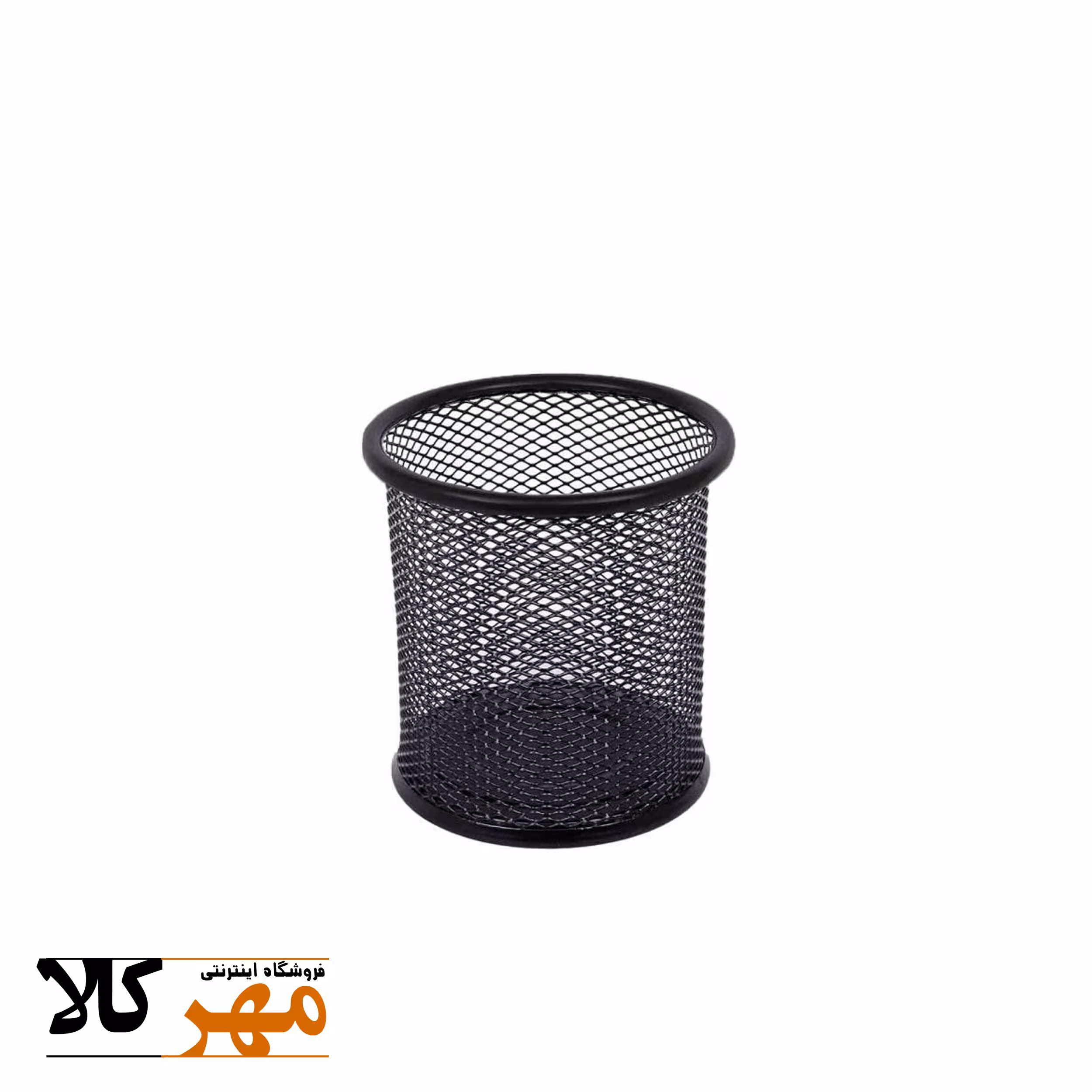 جا قلمی فلزی گرد مشکی