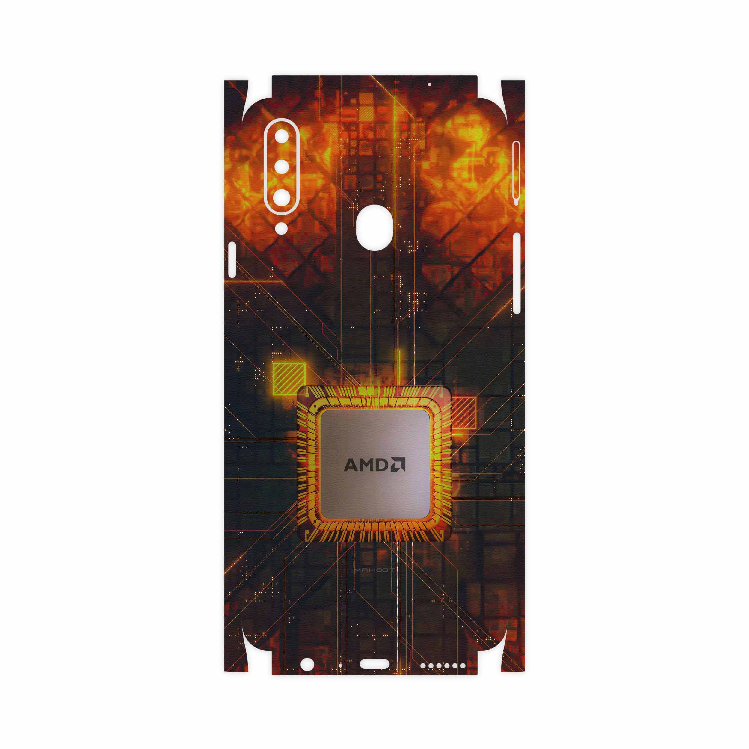 برچسب پوششی ماهوت مدل AMD Brand-FullSkin مناسب برای گوشی موبایل سامسونگ Galaxy A20s