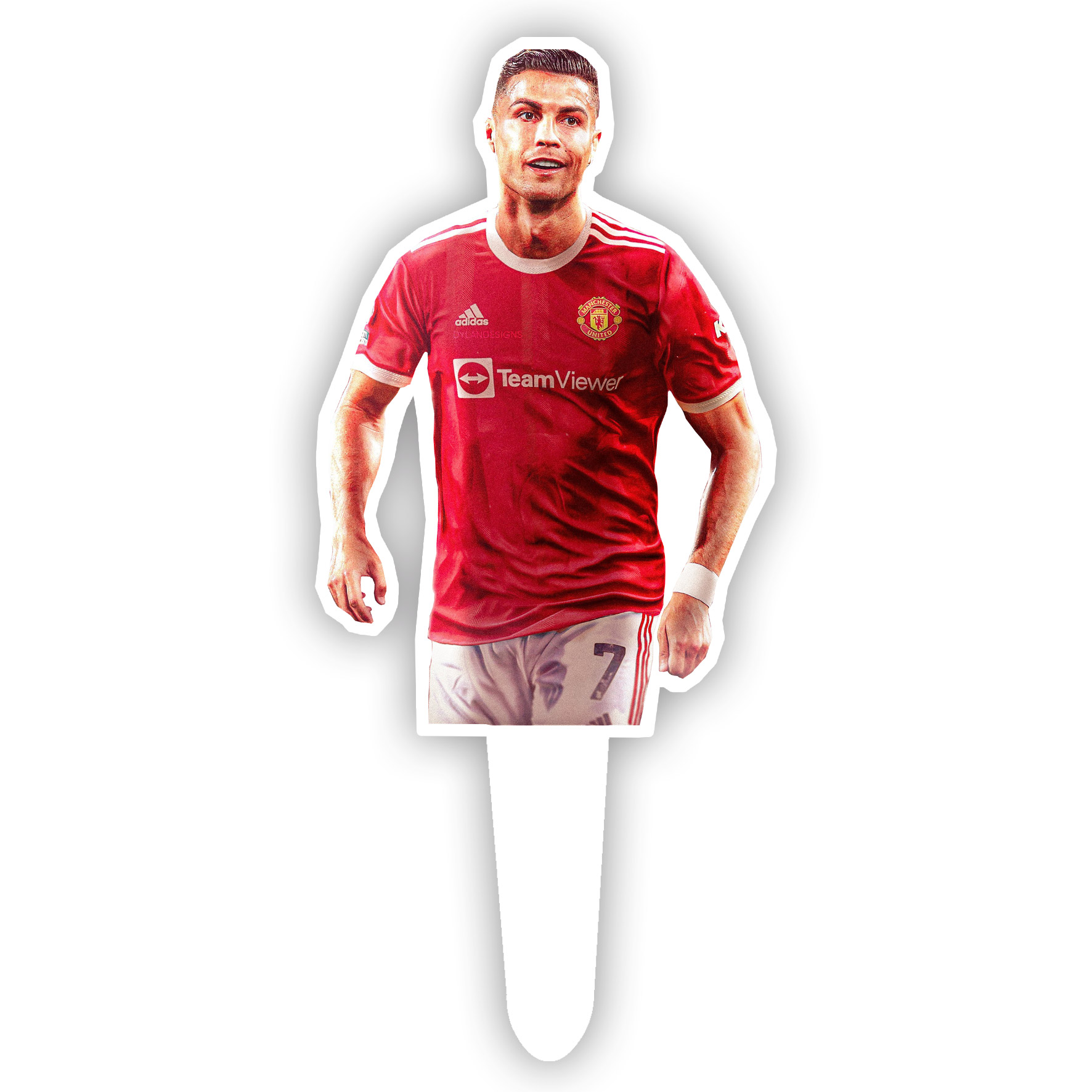 تاپر کیک طرح منچستر یونایتد کد R530