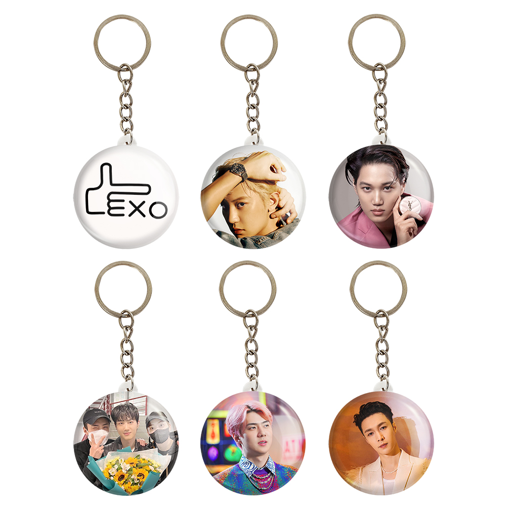 جاکلیدی خندالو مدل گروه اکسو EXO کد 902A مجموعه 6 عددی