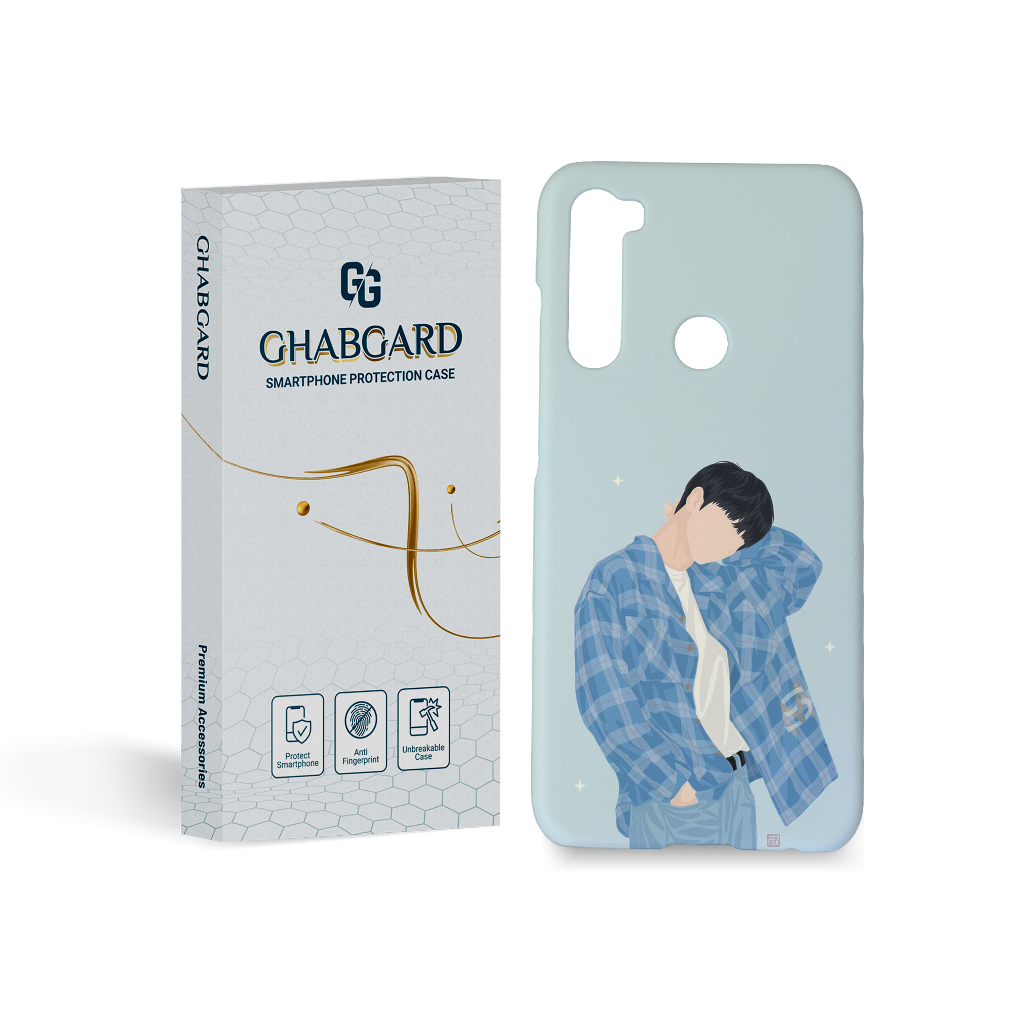 کاور قاب گارد مدل پسرانه مناسب برای گوشی موبایل شیائومی Mi note 8