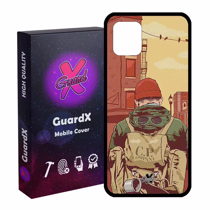 کاور گارد ایکس طرح Man مدل Glass10348 مناسب برای گوشی موبایل سامسونگ Galaxy Note 10 Lite