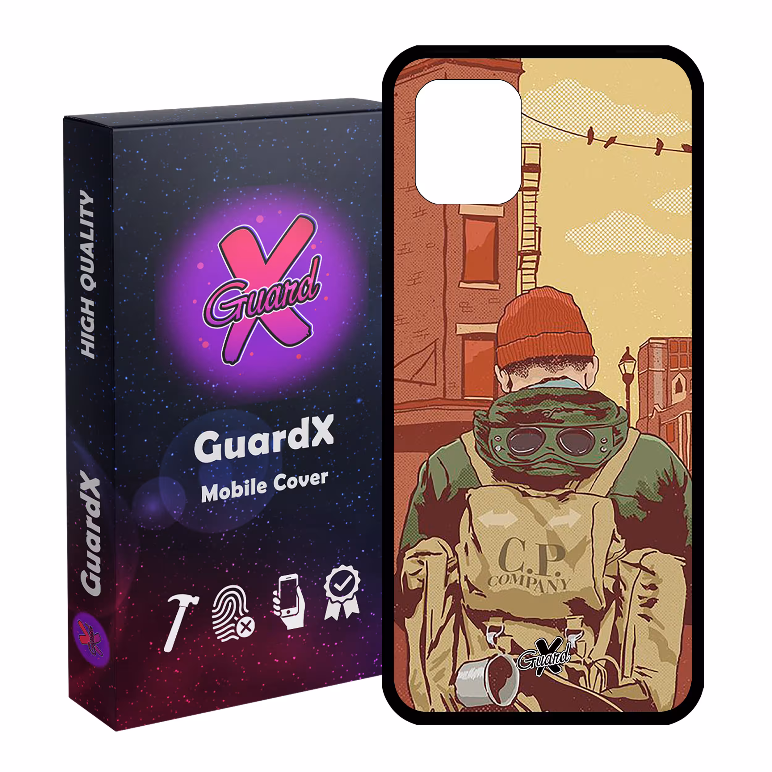 کاور گارد ایکس طرح Man مدل Glass10348 مناسب برای گوشی موبایل سامسونگ Galaxy Note 10 Lite