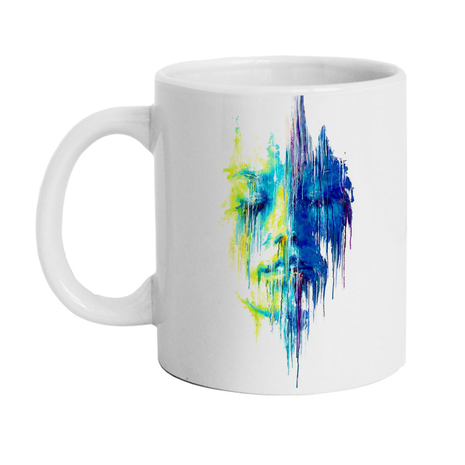 ماگ دارلی طرح نقاشی چهره مدل M1073