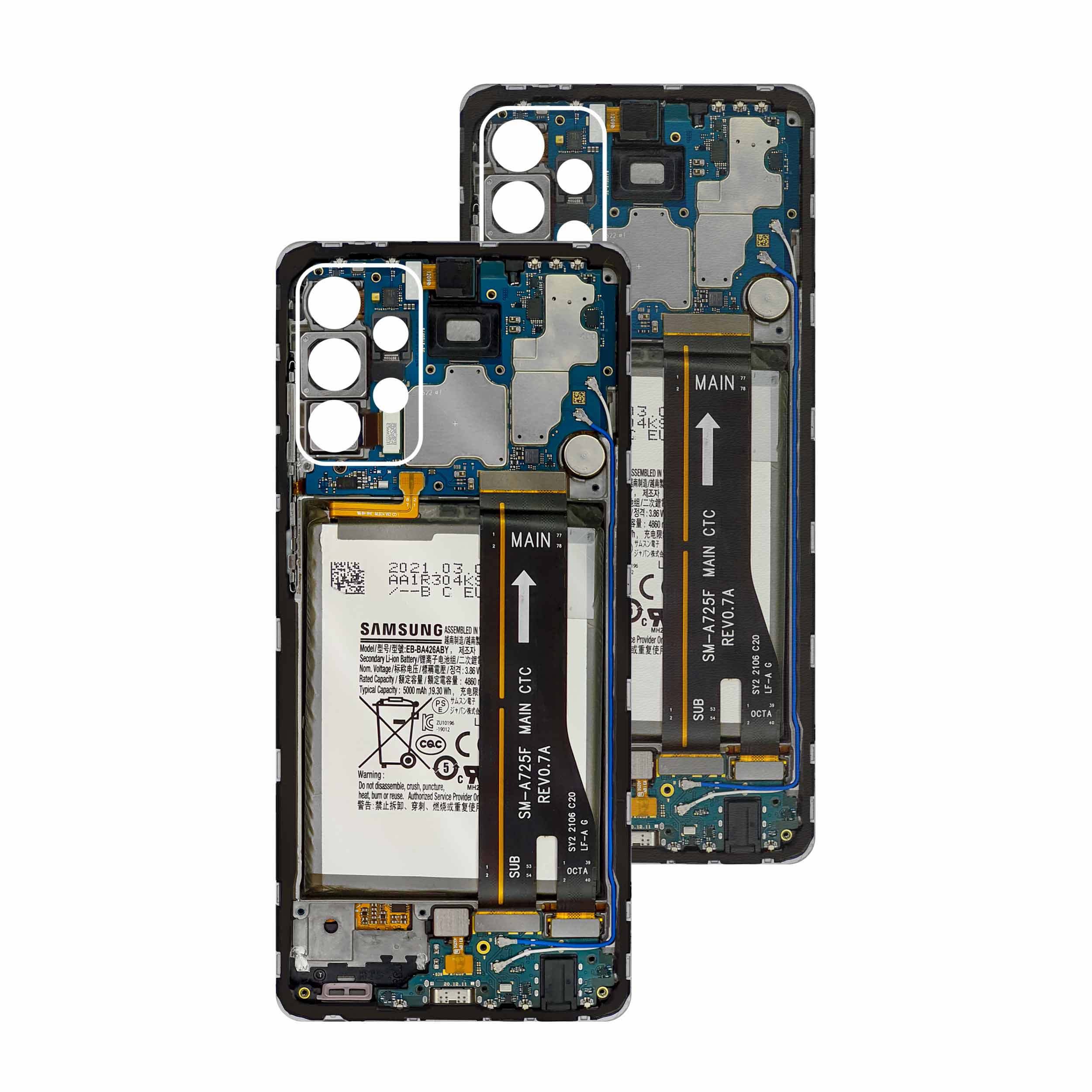 برچسب پوششی ماهوت مدل Underskin VIVID مناسب برای گوشی موبایل سامسونگ Galaxy A72 بسته دو عددی