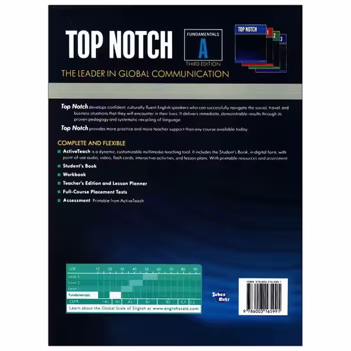 کتاب Top notch اثر Joan Saslow and Allen Ascher انتشارات زبان مهر 8 جلدی 