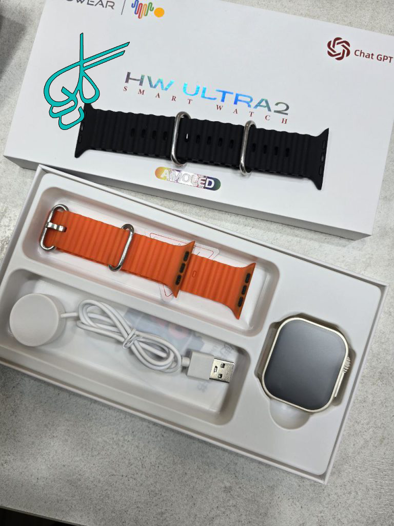 خرید ساعت هوشمند مدل HV ULTRA با کیفیت عالی و دارای 2 بند کد 1916789 - ردگل