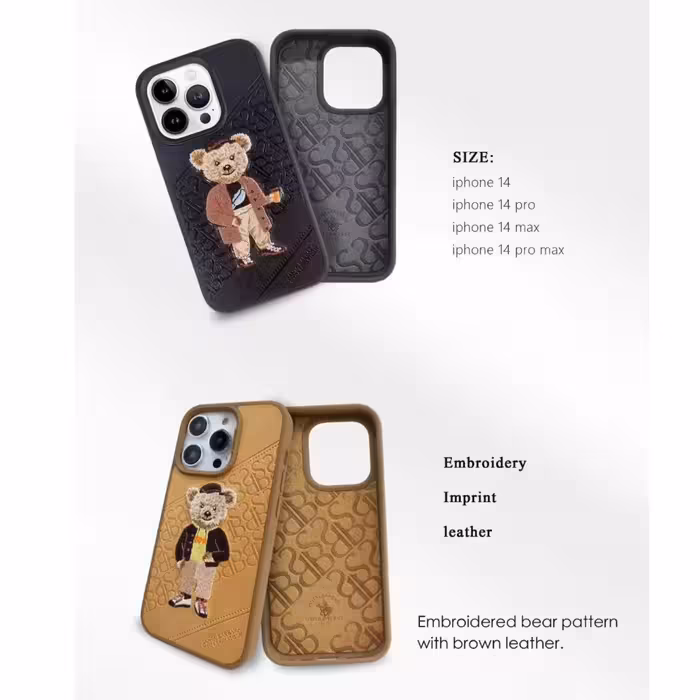 کاور سانتا باربارا مدل TEDDY کد 08 مناسب برای گوشی موبایل اپل IPHONE 14 PRO