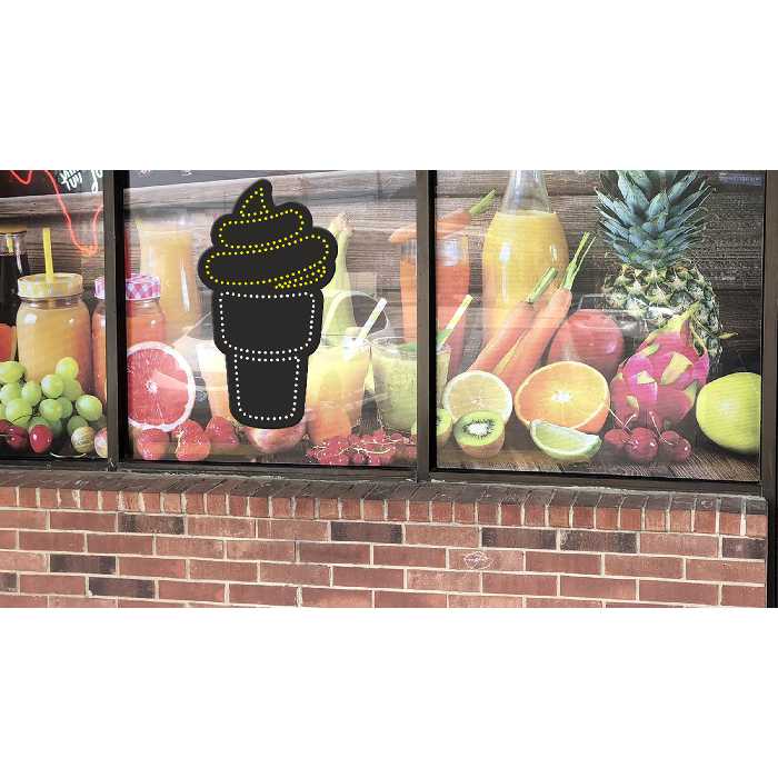 تابلو ال ای دی آیاز طرح بستنی کد 196