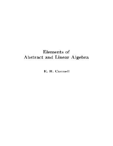 خرید و دانلود نسخه کامل کتاب Elements of Abstract and Linear Algebra