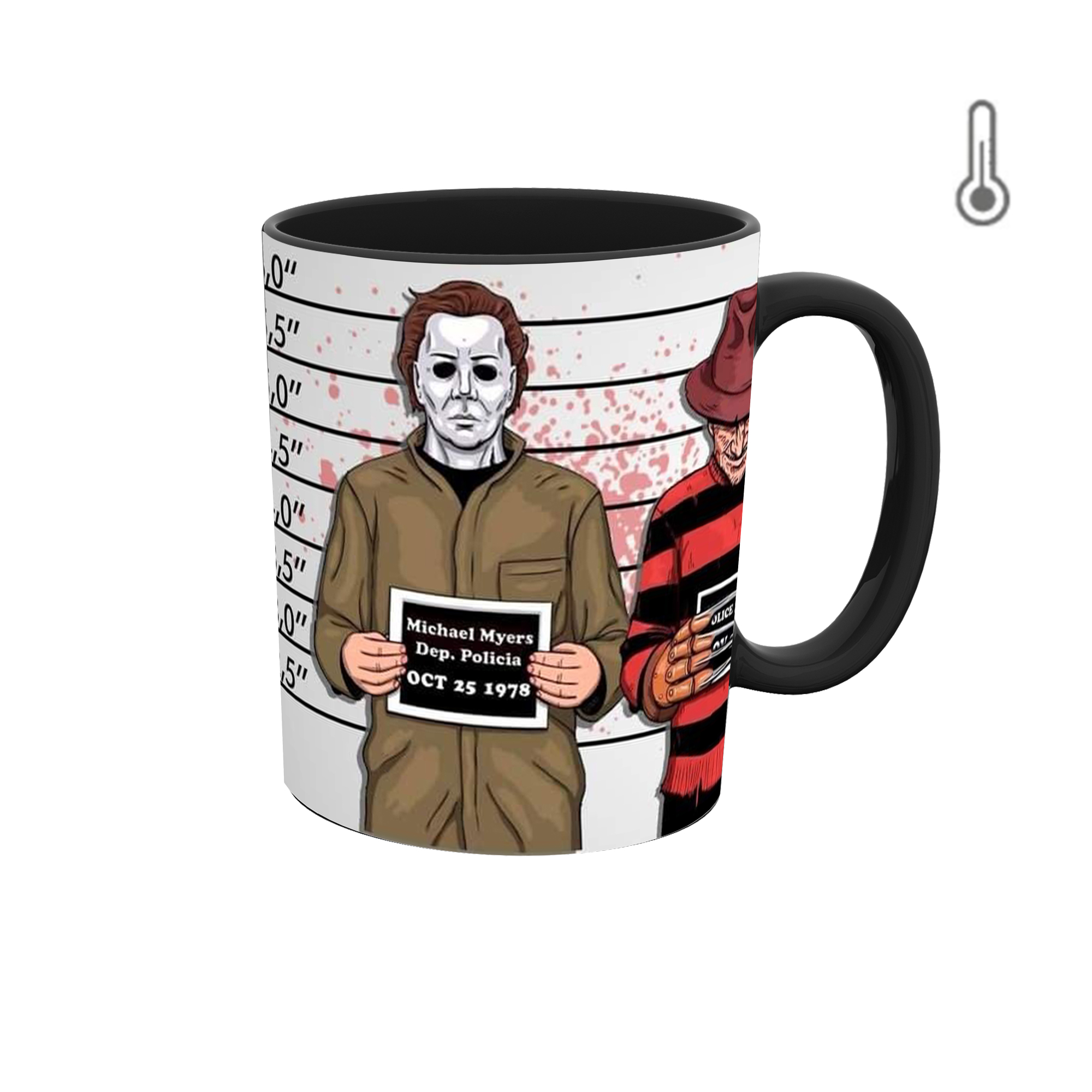 ماگ حرارتی  طرح گرافیکی ترسناک کد 208