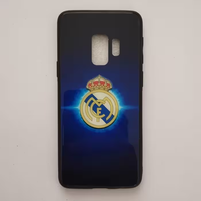 گارد - قاب - کاور پشت گلس طرح رئال مادرید مناسب برای سامسونگ Galaxy S9