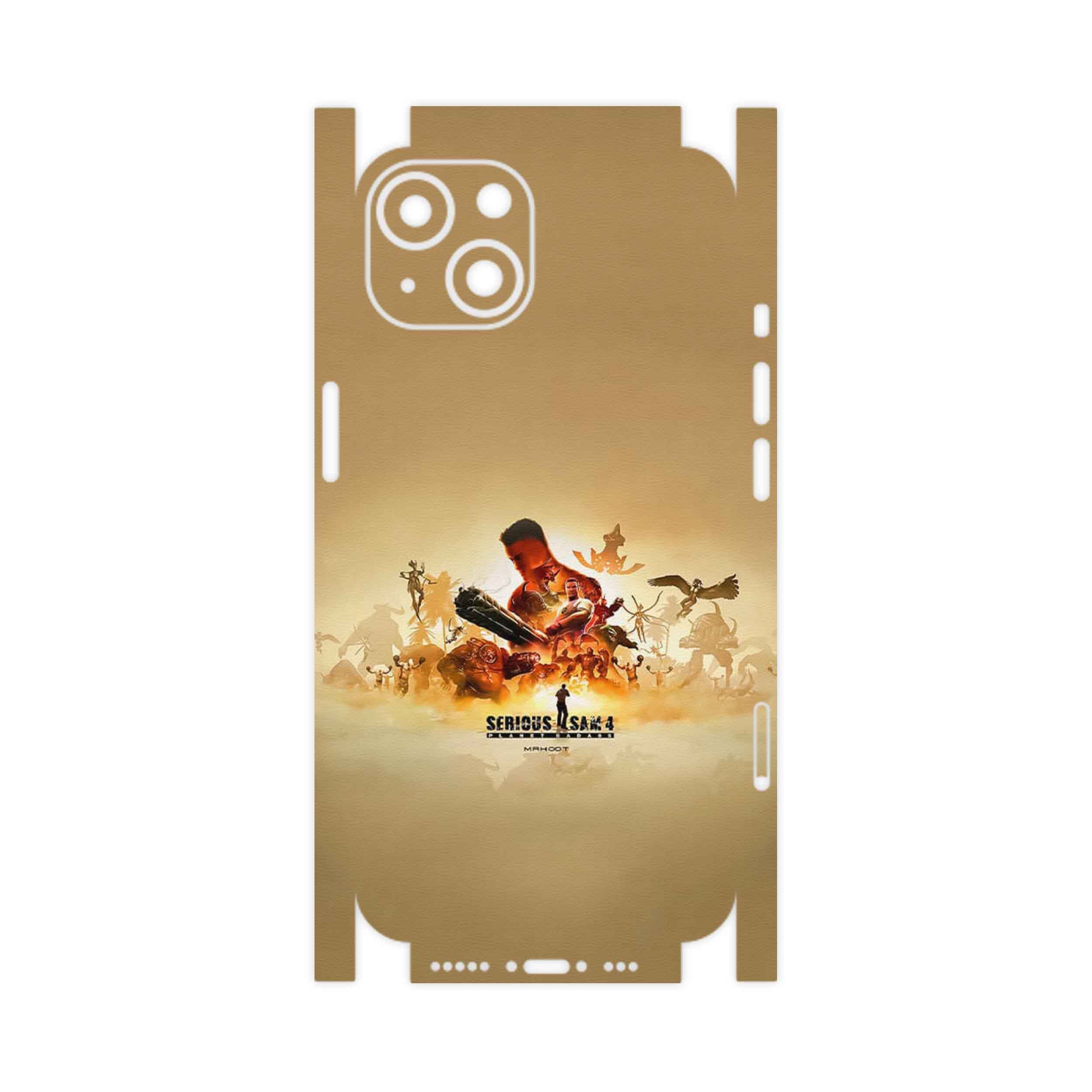 برچسب پوششی ماهوت مدل Serious Sam Game Series-FullSkin مناسب برای گوشی موبایل اپل iPhone 13