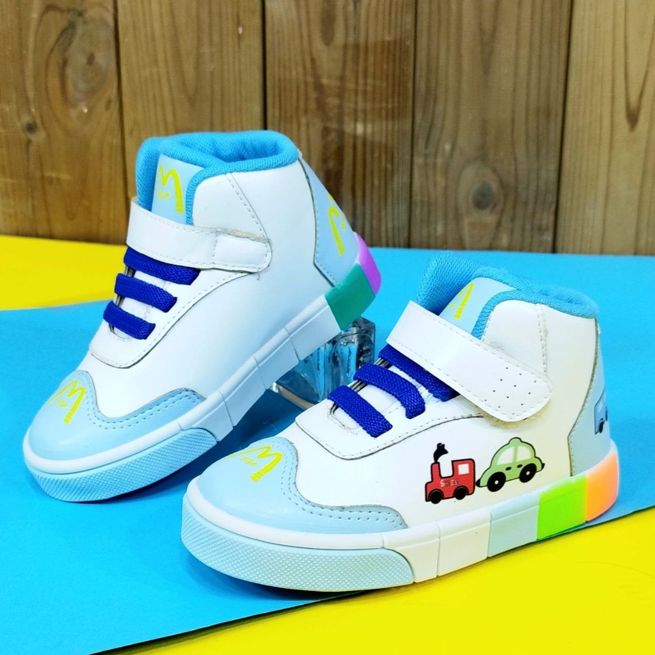 نیم بوت اسپرت بچگانه پسرانه مدل ترافیک 