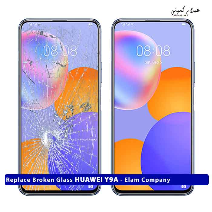 تعویض گلس تاچ ال سی دی هواوی HUAWEI Y9A – ضمانتی و بدون ریسک