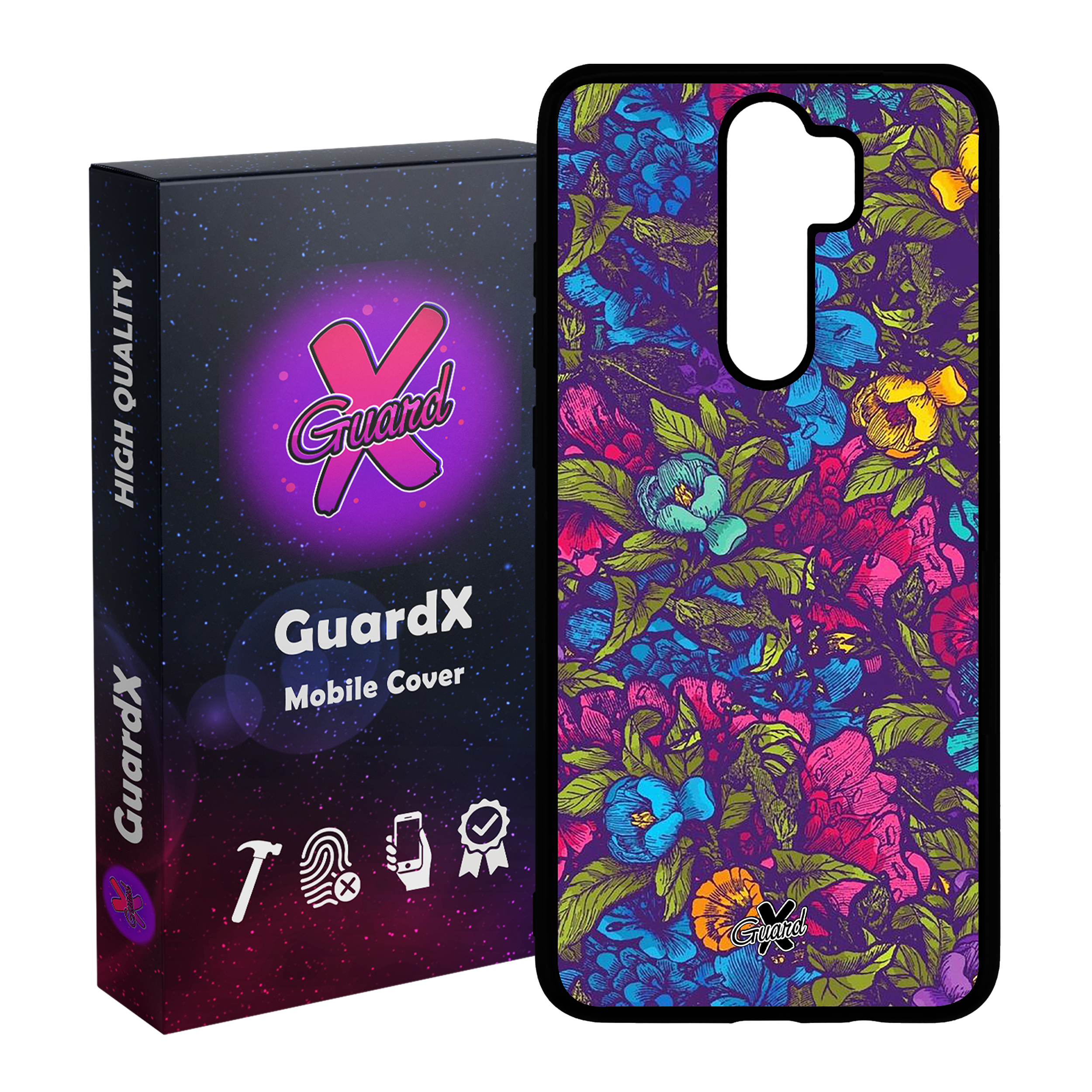 کاور گارد ایکس طرح Flower مدل Glass10224 مناسب برای گوشی موبایل شیائومی Redmi Note 8 Pro