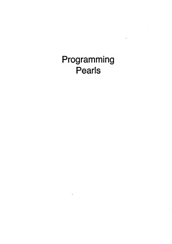 خرید و دانلود نسخه کامل کتاب Programming Pearls