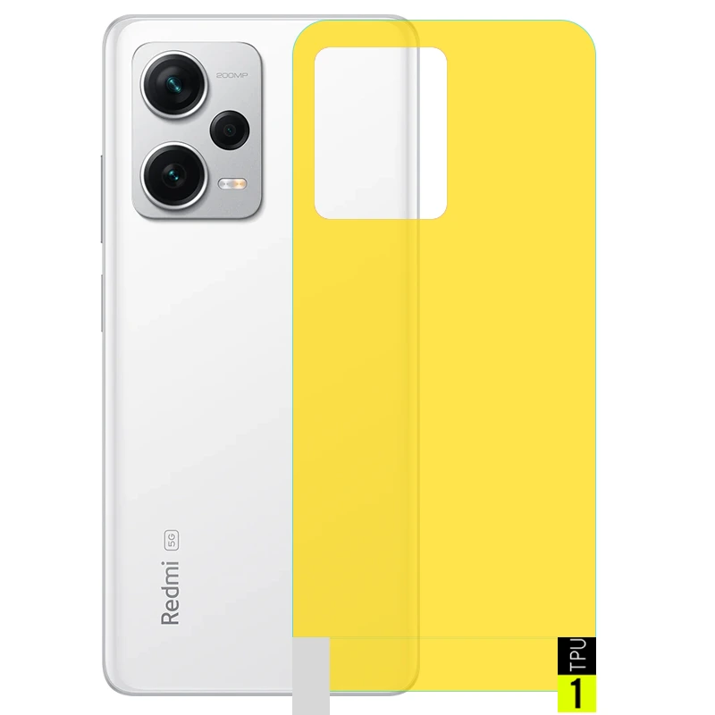 برچسب نانو پشت گوشی Xiaomi Redmi Note 12 Pro Plus مدل فول کاور شفاف آنتی شوک