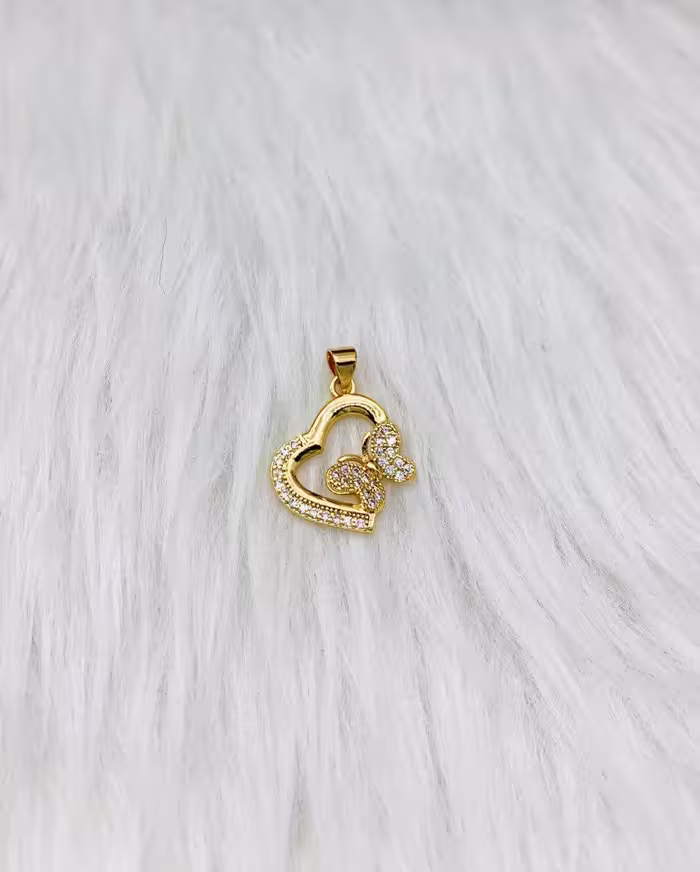 پلاک طرح قلب و پروانه