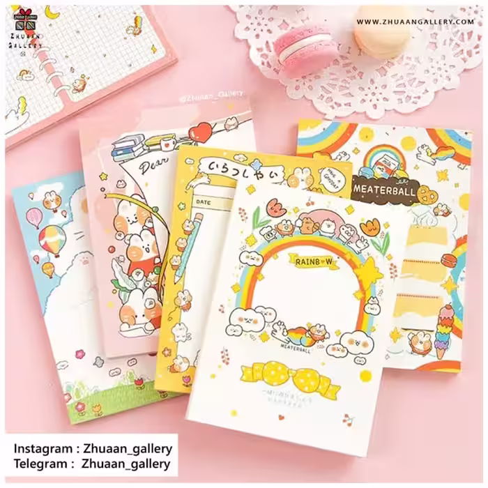 نت یادداشت Rainbow Rabbit خرگوشی