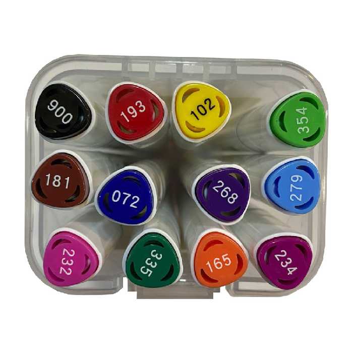 ماژیک 12 رنگ راندو بیسیک مدل BAS کد4412