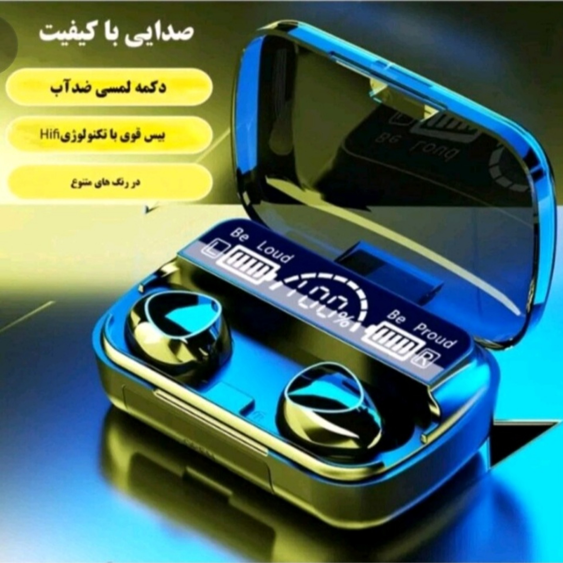 ایرپاد لمسی مدلM10 ضدآب بامانیتور LED و پاوربانک دار