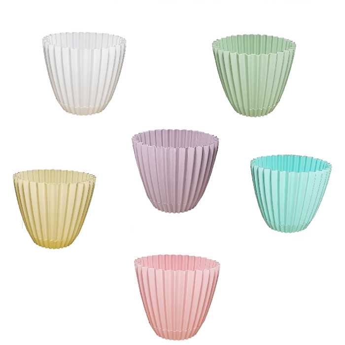 گلدان دانیال پلاستیک مدل P603-6 مجموعه 6 عددی