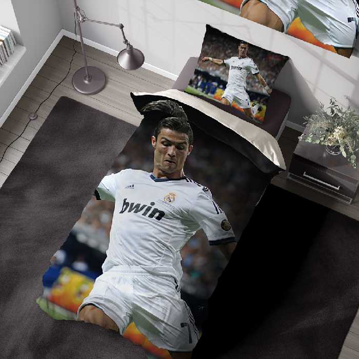 ست لحاف پسرانه فوتبالی طرح رونالدو bas-5749