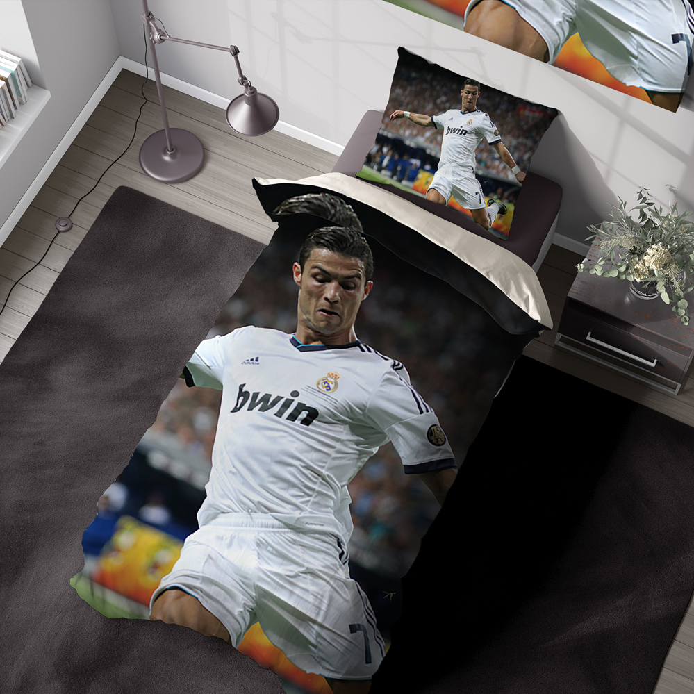 ست لحاف پسرانه فوتبالی طرح رونالدو bas-5749