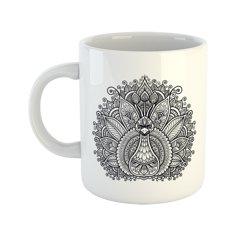 ماگ طرح طاووس کد 2