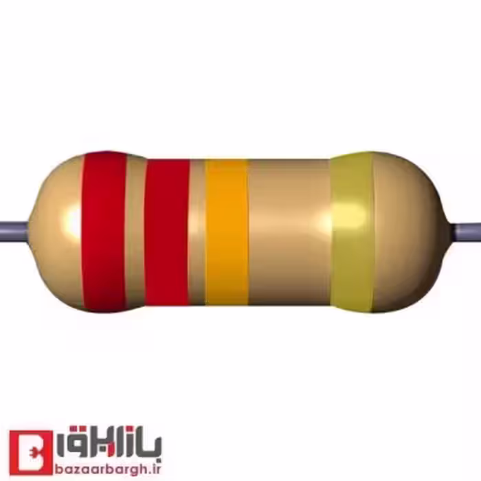 مقاومت 22 کیلو اهم 1/4 وات 5 درصد
