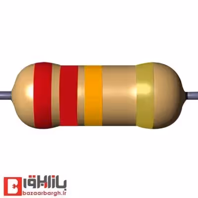 مقاومت 22 کیلو اهم 1/4 وات 5 درصد