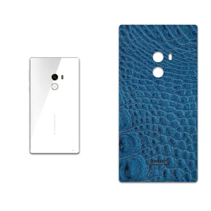 برچسب پوششی ماهوت مدل Blue-Crocodile-Leather مناسب برای گوشی موبایل شیائومی Mi Mix