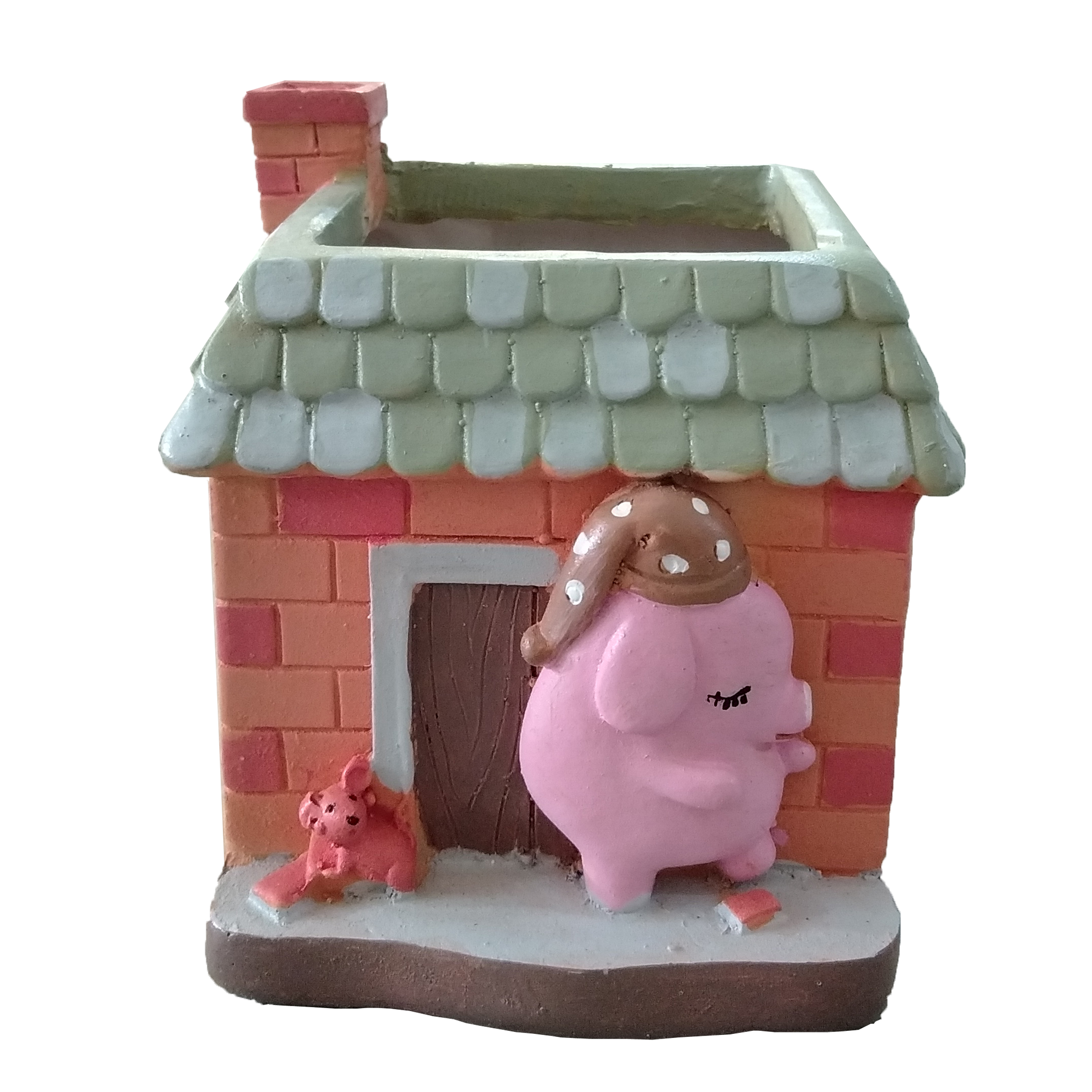 گلدان طرح کلبه مدل roogo-cott