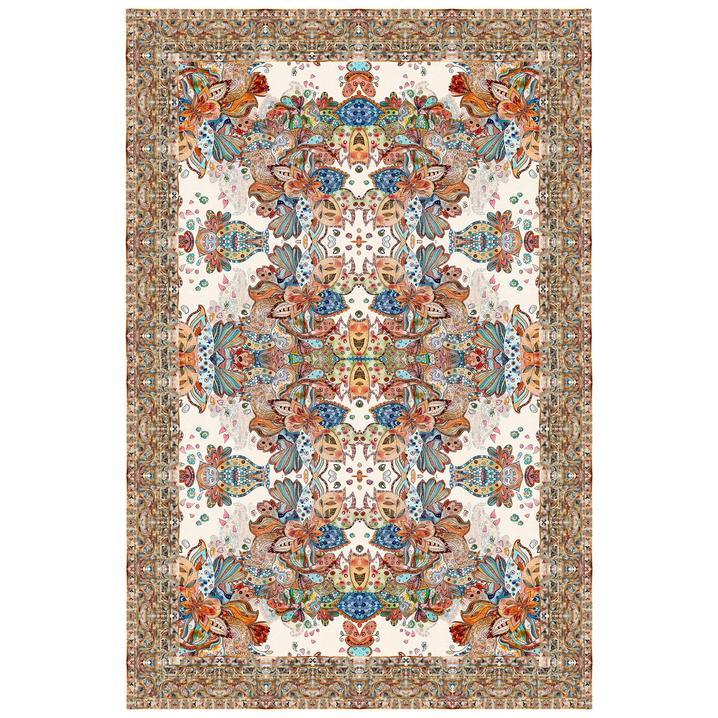 رومیزی طرح آبرنگ کد 9946