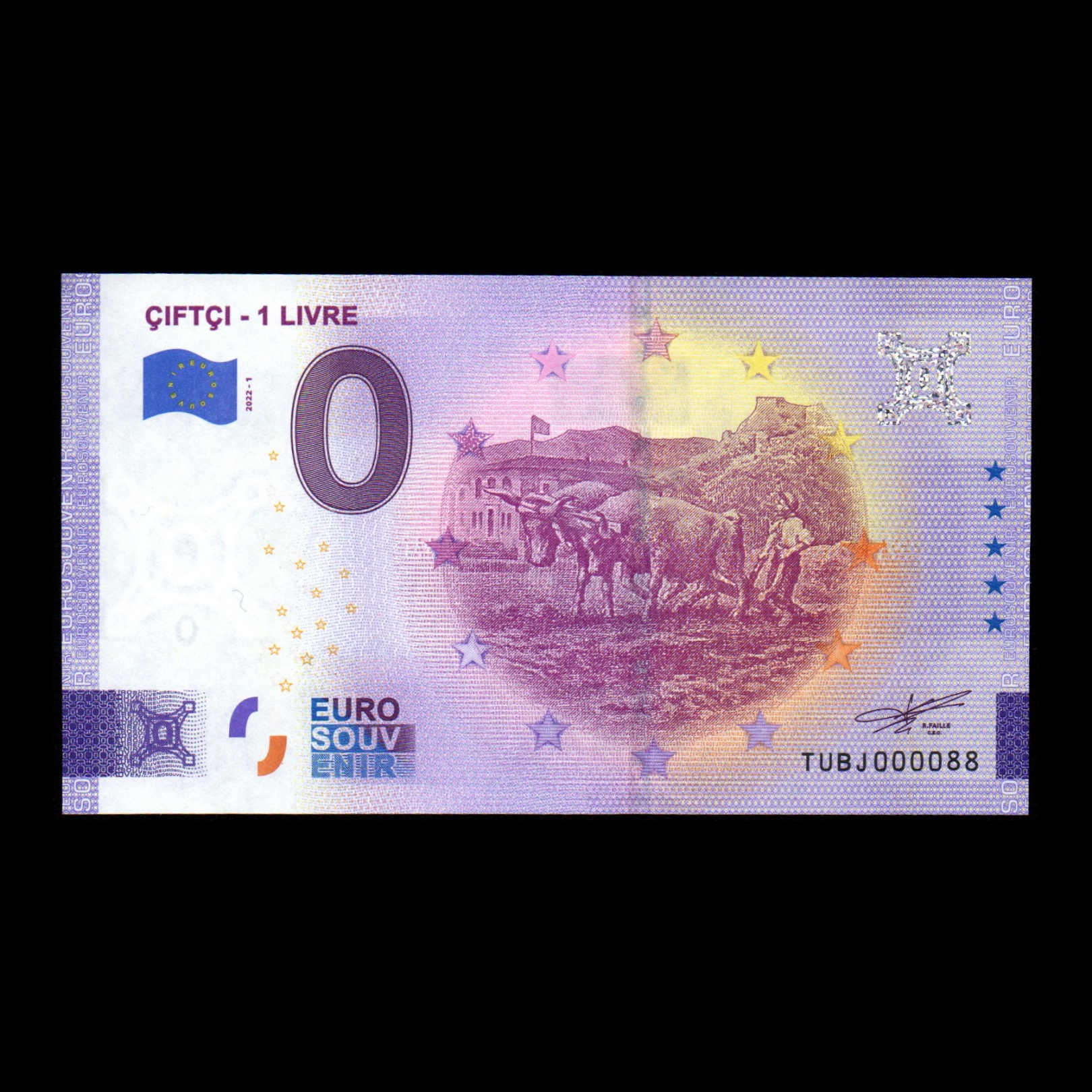 اسکناس تزئینی طرح اتحادیه اروپا مدل صفر رویو UNC